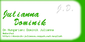 julianna dominik business card